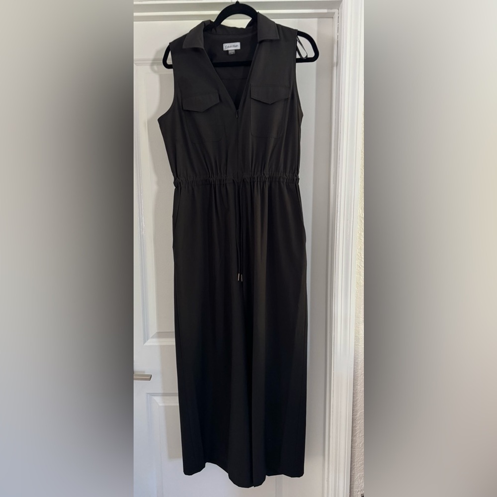 Calvin Klein Jumpsuit Cropped Wide Leg